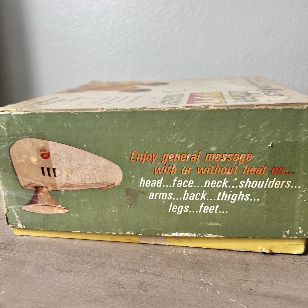 Oster Infra-Red Heat Massager Vintage Mid Century COMPLETE SET Tested, Works! - Picture 11 of 14